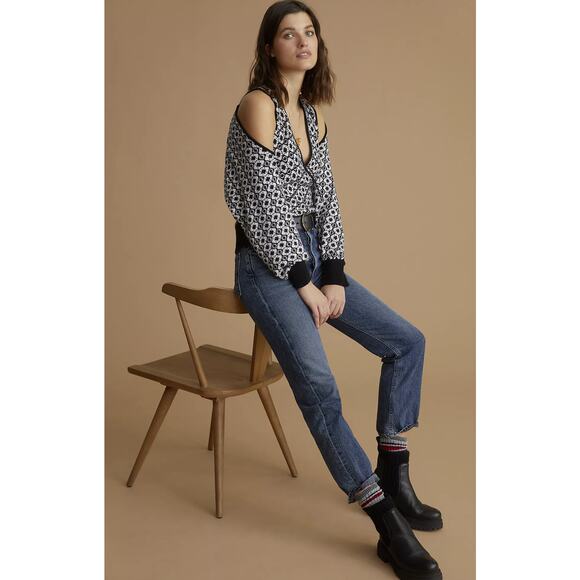 NEW Anthropologie Maeve Floral Sweater Shrug Set - Small - Picture 3 of 10